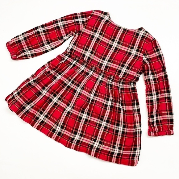 Cat & Jack toddler girls plaid long sleeve dress - Picture 2 of 3
